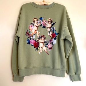 Bailey Rose Green Heavenly Sweatshirt Size Medium
